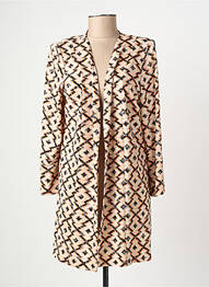 Gilet manches longues stretch beige GEVANA femme