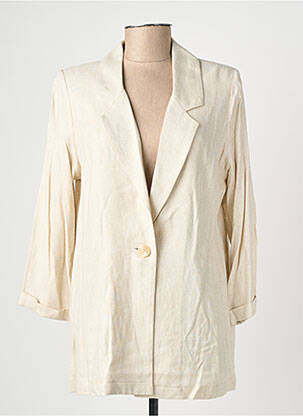 Blazer coupe cintrée beige GEVANA femme