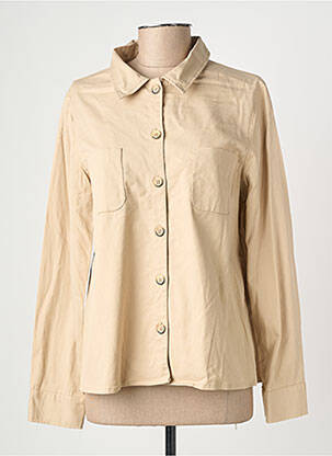 Veste casual poches beige GEVANA femme