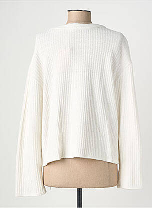 Gilet manches longues stretch blanc GEVANA femme