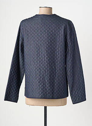 Veste casual col rond bleu GEVANA femme