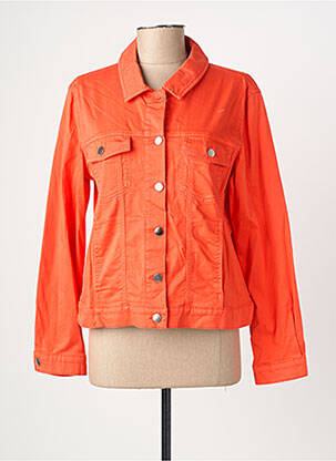 Veste casual poches orange GEVANA femme