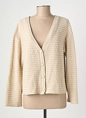 Gilet manches longues stretch or GEVANA femme
