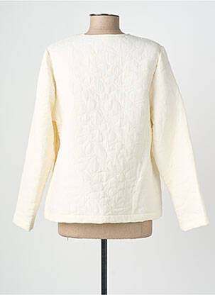 Veste casual col rond beige GEVANA femme