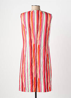 Robe mi-longue sans manche sans manche orange GEVANA femme