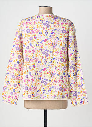 Veste casual col rond beige GEVANA femme