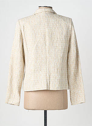 Veste casual epaulette beige GEVANA femme