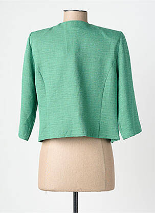 Veste casual col tailleur vert GEVANA femme