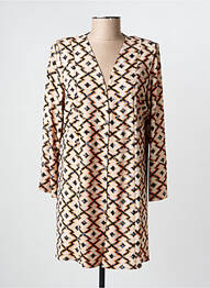 Gilet manches longues stretch beige GEVANA femme