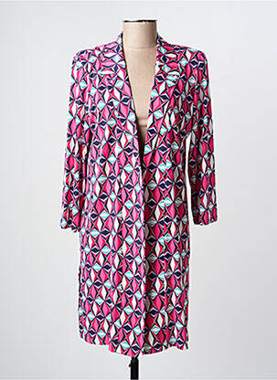 Veste casual coupe cintrée rose GEVANA femme