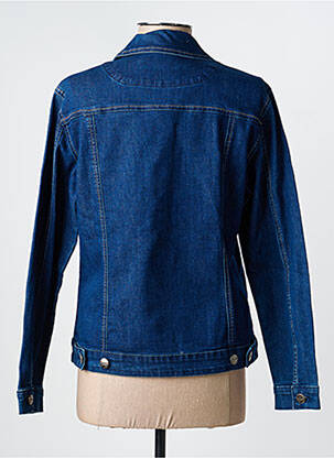 Veste casual coupe droite bleu GEVANA femme