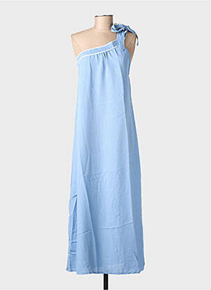 Robe longue sans manche sans manche bleu COPPEROSE femme