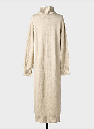 Robe pull stretch manches longues beige LILI & LALA femme