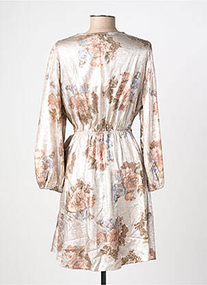 Robe courte manches longues manches longues argent LILI & LALA femme