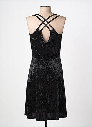 Robe mi-longue col v fines bretelles noir FILLE A SUIVRE femme