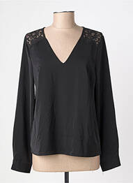 Blouse manches longues manches longues noir EMMA ELLA femme