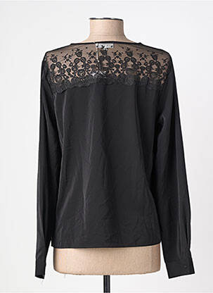 Blouse manches longues manches longues noir EMMA ELLA femme