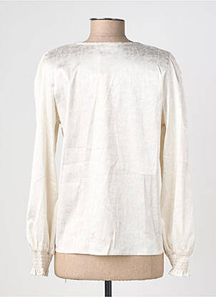 Chemisier coupe fluide manches longues beige PEACE N'LOVE femme