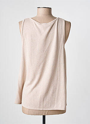 Top sans manche sans manche beige GEVANA femme