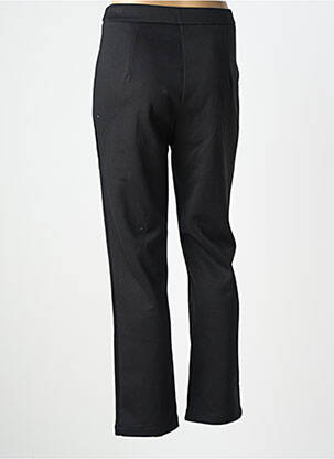 Pantalon droit fermeture zippée sous rabat boutonné taille normale noir KILKY femme