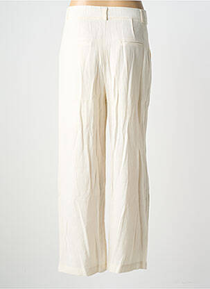 Pantalon large fermeture zippée sous rabat boutonné taille normale beige IT HIPPIE femme
