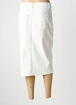 Jupe mi-longue coupe droite blanc STREET ONE femme