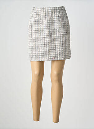 Jupe courte doublure blanc MAJOLICA femme