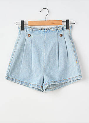Short tissage denim taille normale bleu ANGELICA femme