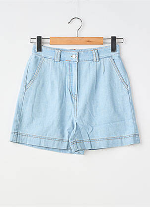 Short tissage denim taille normale bleu MAJOLICA femme