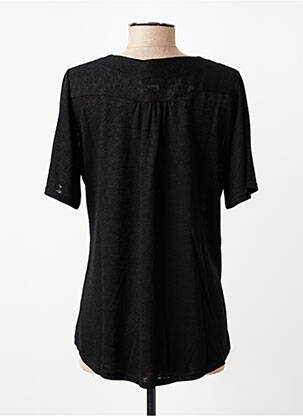 Top manches courtes manches courtes noir GEVANA femme