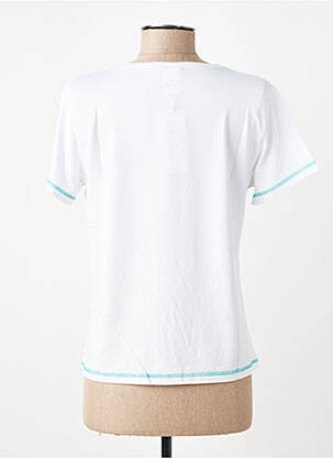 T-shirt imprimé fantaisie manches courtes blanc GEVANA femme