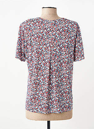 T-shirt imprimé fantaisie manches courtes bleu GEVANA femme