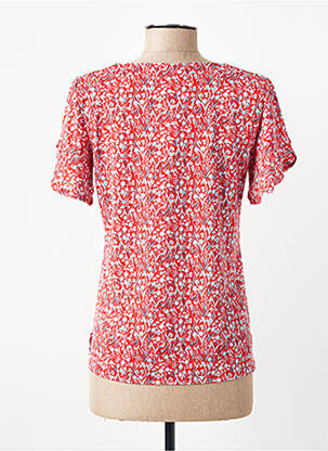T-shirt imprimé fantaisie manches courtes rouge GEVANA femme