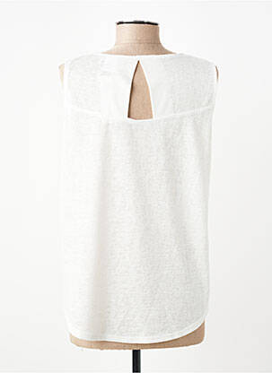 Top sans manche sans manche blanc GEVANA femme