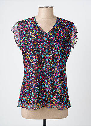 Top manches courtes manches courtes bleu GEVANA femme