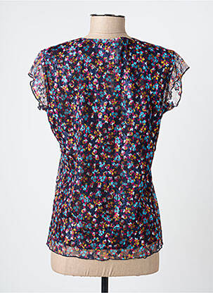 Top manches courtes manches courtes bleu GEVANA femme