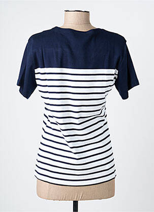 T-shirt stretch manches courtes bleu GEVANA femme