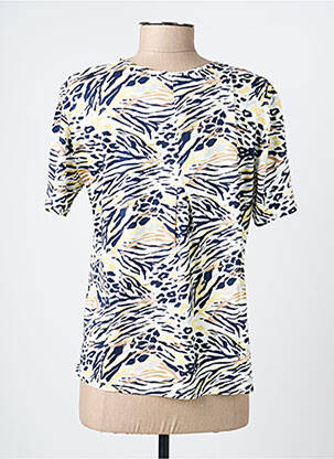 T-shirt stretch manches courtes bleu GEVANA femme