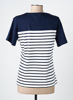 T-shirt stretch manches courtes bleu GEVANA femme