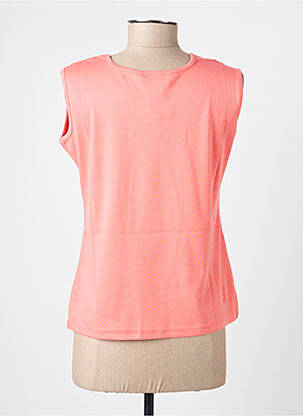 Débardeur stretch sans manche orange GEVANA femme