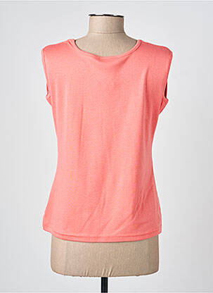 Débardeur stretch sans manche orange GEVANA femme