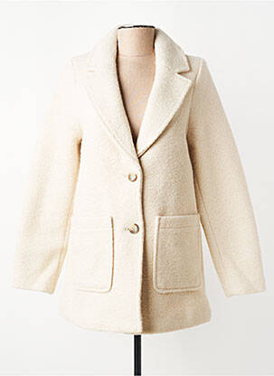 Manteau court fermeture boutonnée sur le devant sans capuche beige VERO MODA femme