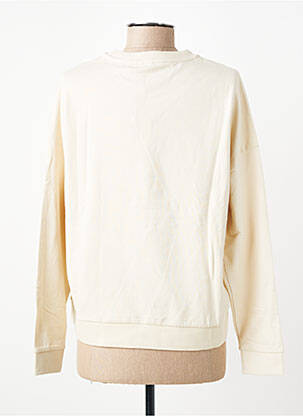 Sweat-shirt sérigraphie manches longues beige VERO MODA femme