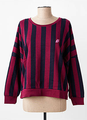 Sweat-shirt manches longues manches longues violet ANOUK ET NINON femme