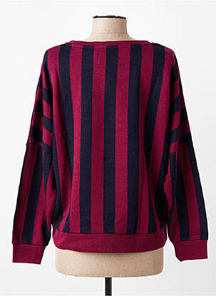 Sweat-shirt manches longues manches longues violet ANOUK ET NINON femme