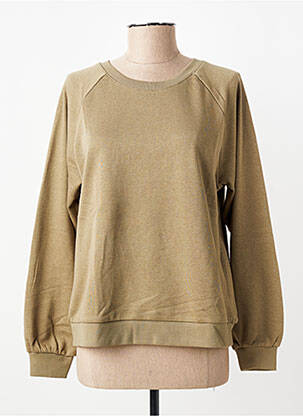 Sweat-shirt broderie manches longues vert VERO MODA femme