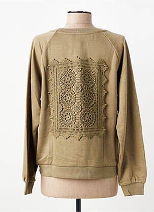 Sweat-shirt stretch manches longues vert VERO MODA femme