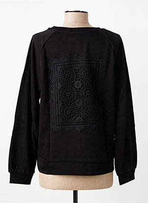 Sweat-shirt broderie manches longues noir VERO MODA femme