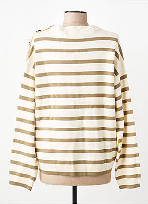 Pull coupe droite manches longues vert VERO MODA femme
