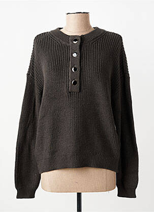 Pull resserrée sur le bas manches longues vert VERO MODA femme